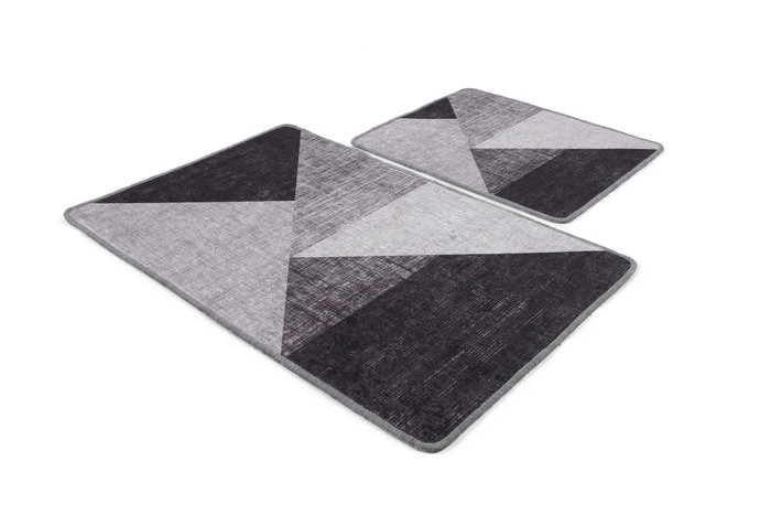 Mijölnir Phell v2 Juego de alfombrillas de baño Gris Mijölnir Phell v2 Juego de alfombrillas de baño Gris